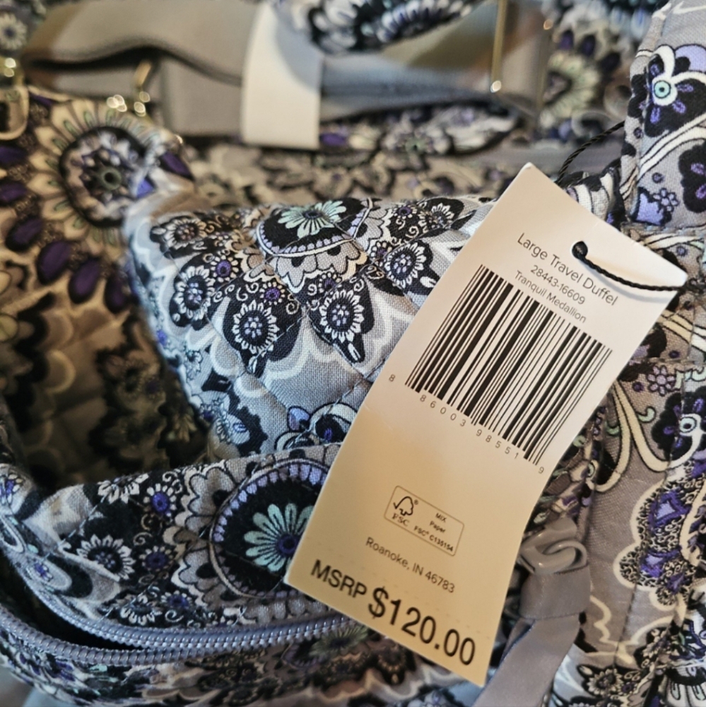 Vera Bradley Tranquil Medallion Duffle